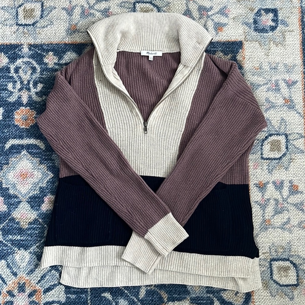 Madewell knit quarter zip